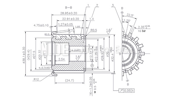 AC DC motor commutator 32 segments Starter riser type commutator for power tool armature-94