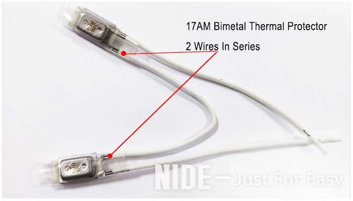 17AM Bimetal Series Thermal Protector 3 wires